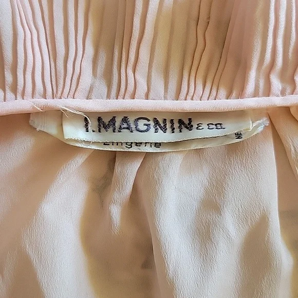 AUTHENTI-Chloé Lingerie Sleepwear/slip Dress Mini Vintage 1970s Baby Pink size L - Picture 11 of 16